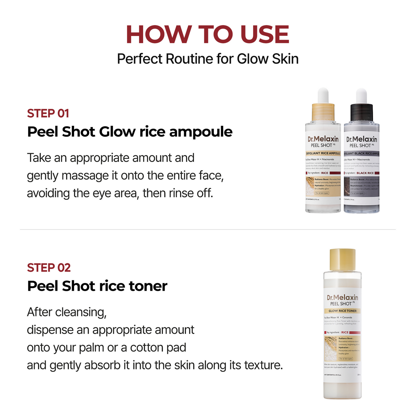 Peel Shot Glow Rice Line